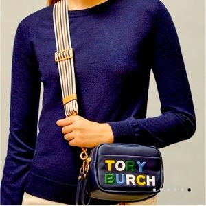 New Tory Burch Perry Double Zip Mini Cross Body Bag